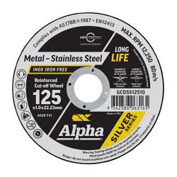 Alpha Silver Series Cutting Discs