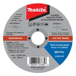 Makita Metal Cut Off Wheels