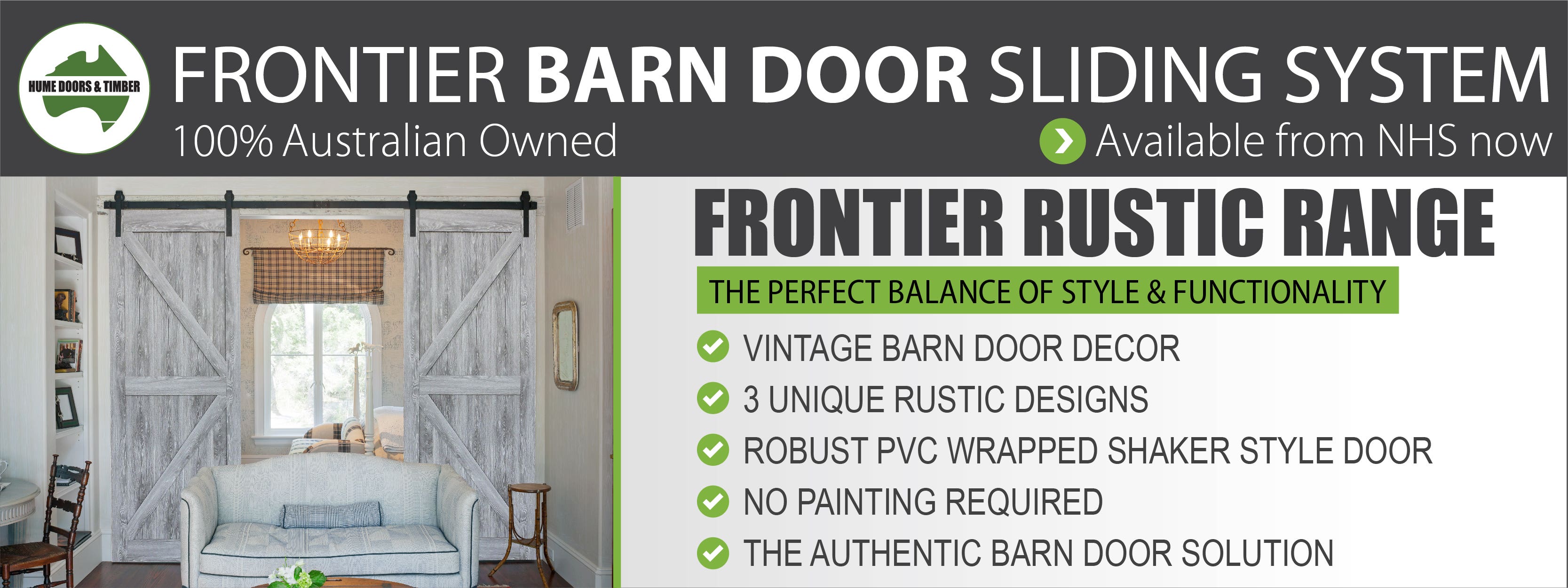 Hume Frontier Barn Doors