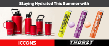 Stay Hydrated This Summer with ICCONS® Drinkware and Thorzt Effervescent Tablets 