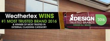 Weathertex #1 Most Trusted Brand